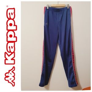 KAPPA blue, red and white track pants size M